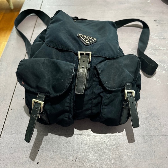 Navy Nylon Backpack - Picture 2 of 16